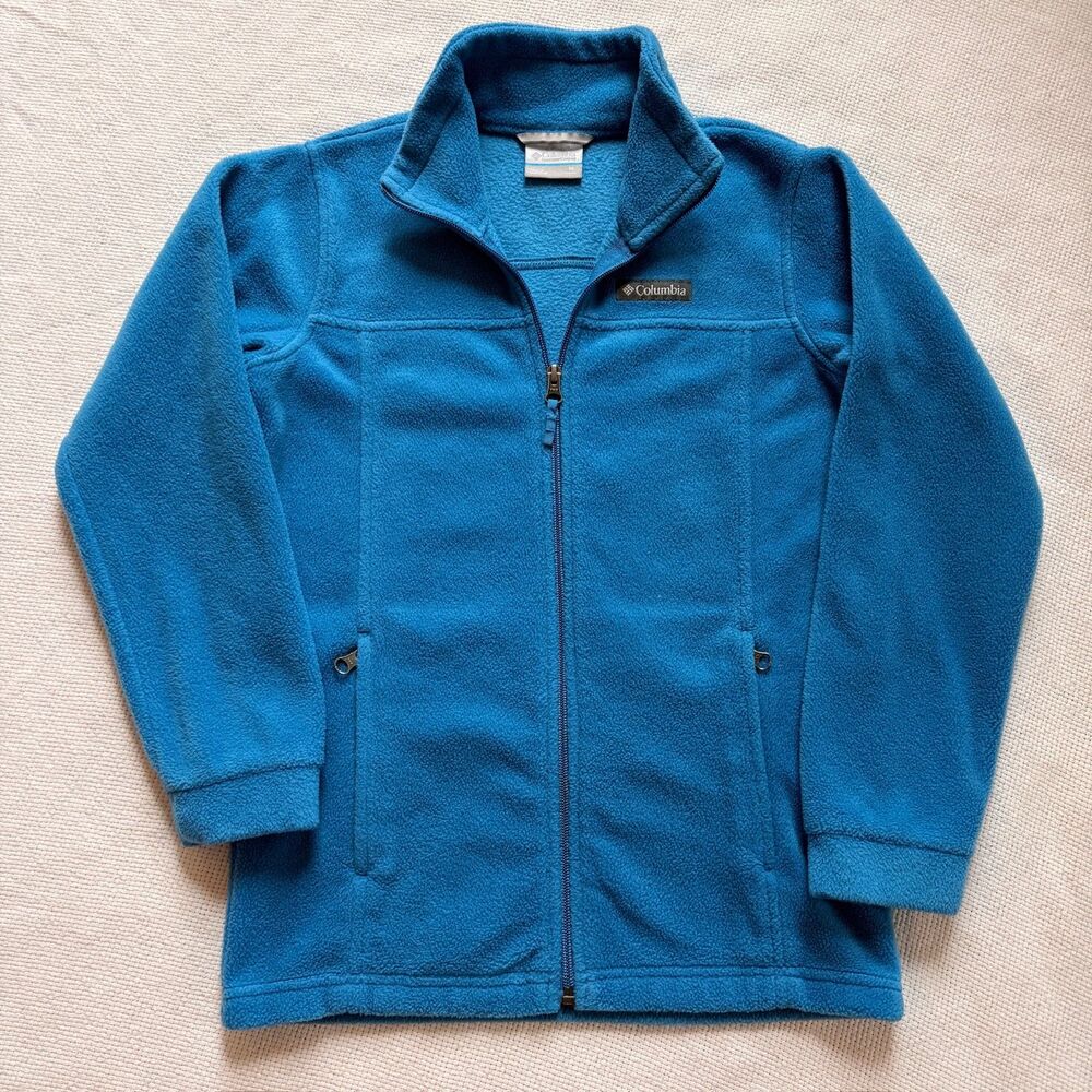 Columbia Blue Full-Zip Fleece Jacket